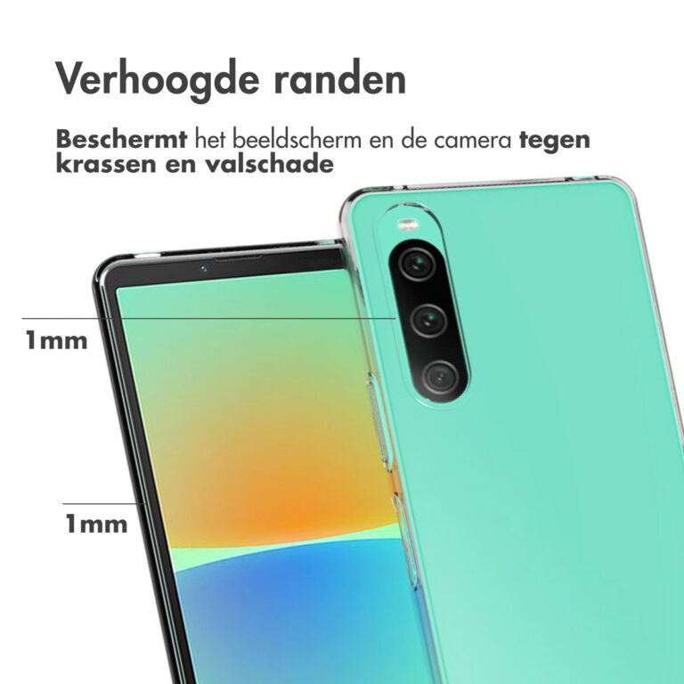 Accezz Clear Backcover Sony Xperia 10V - Transparant - Afbeelding 4
