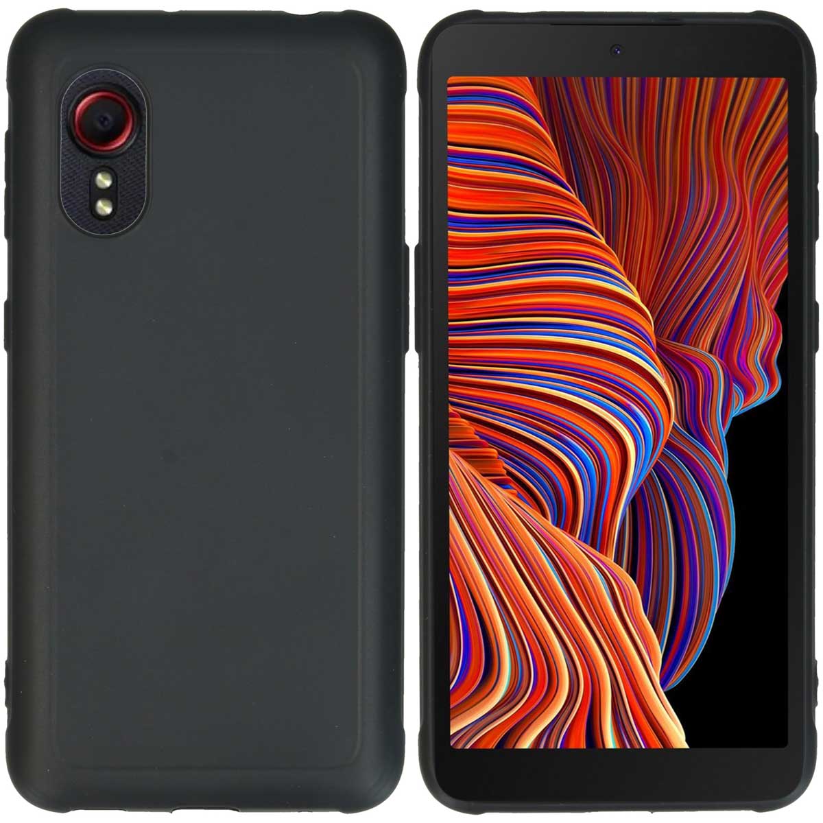 Accezz Color Backcover Samsung Galaxy Xcover 5 - Zwart - Afbeelding 3