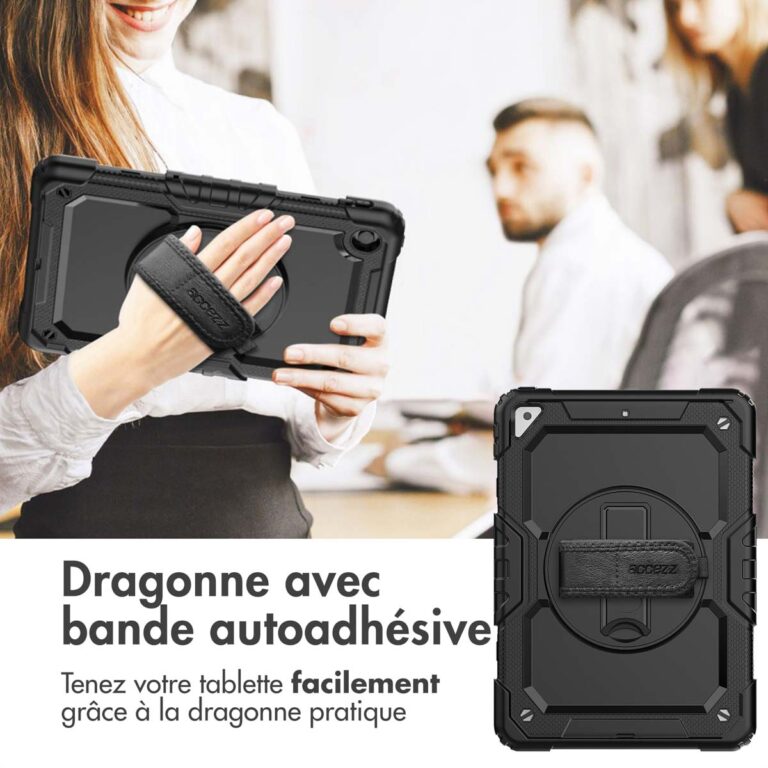 Accezz Rugged Backcover met schouderstrap Apple iPad Air 3 (2019) / Pro 10.5 (2017) - Zwart - Afbeelding 10