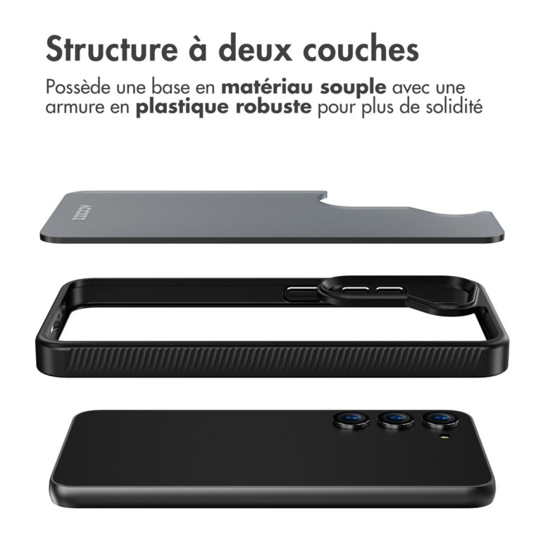 Accezz Rugged Frosted Backcover Samsung Galaxy S23 - Zwart - Afbeelding 5