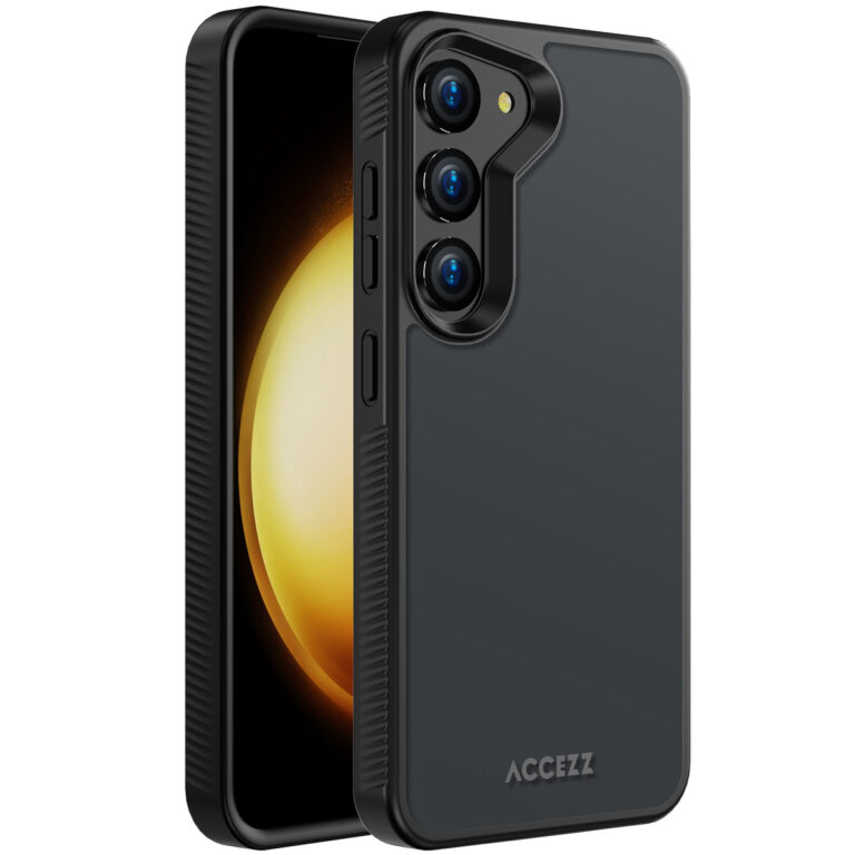 Accezz Rugged Frosted Backcover Samsung Galaxy S23 - Zwart - Afbeelding 4