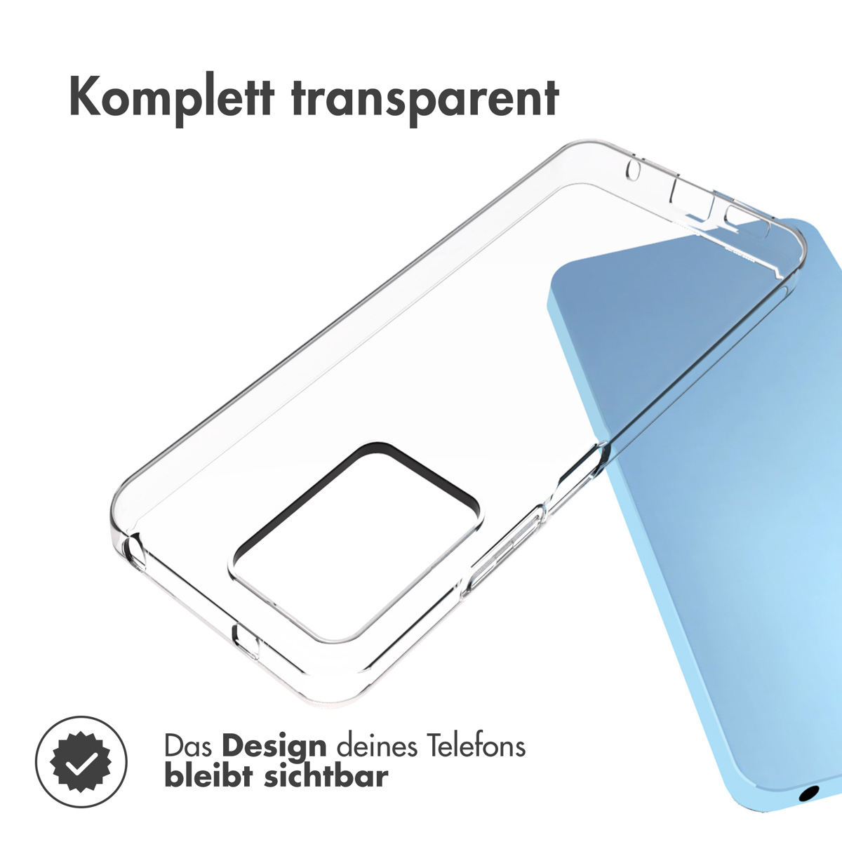 Accezz Clear Backcover Xiaomi Redmi Note 12 (4G) - Transparant - Afbeelding 4