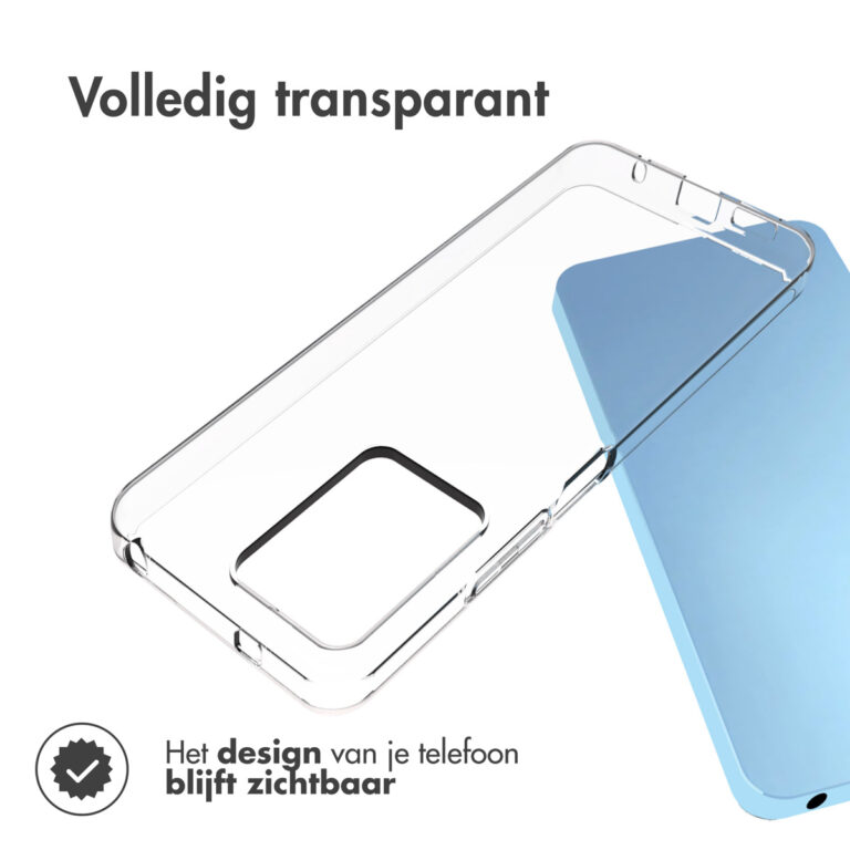 Accezz Clear Backcover Xiaomi Redmi Note 12 (4G) - Transparant - Afbeelding 4