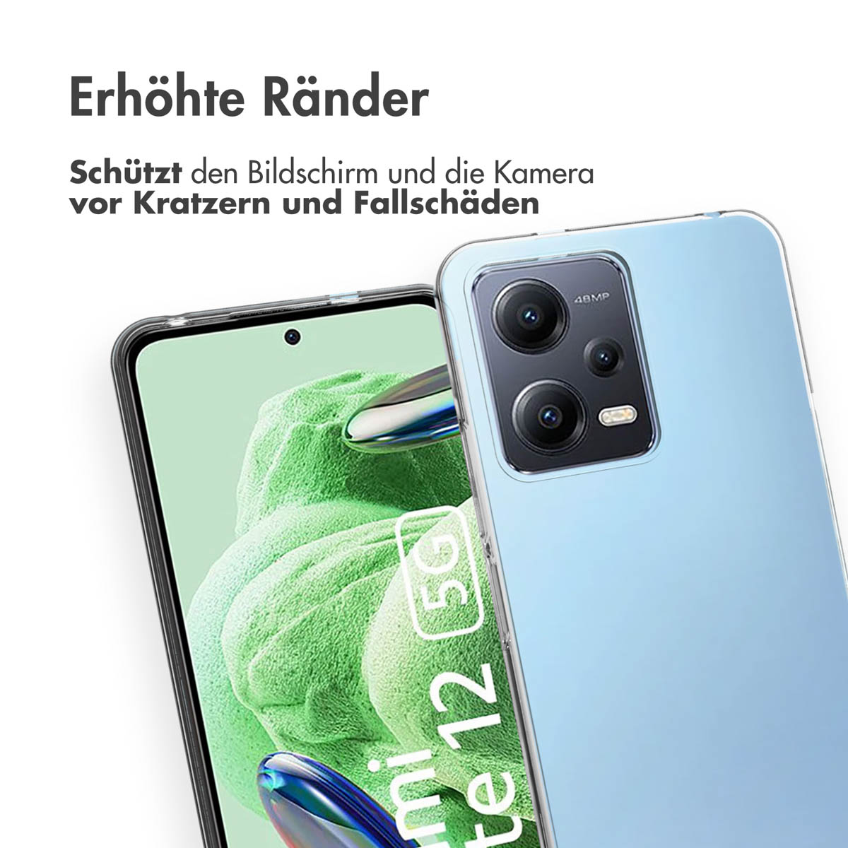 Accezz Clear Backcover Xiaomi Redmi Note 12 (4G) - Transparant - Afbeelding 7