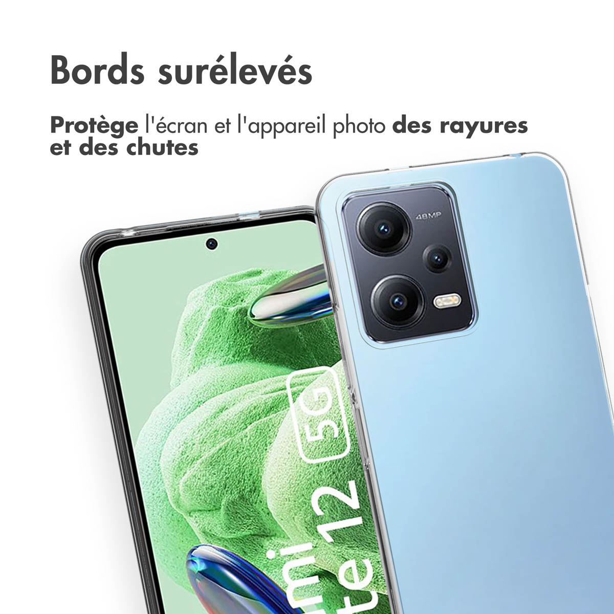 Accezz Clear Backcover Xiaomi Redmi Note 12 (4G) - Transparant - Afbeelding 8