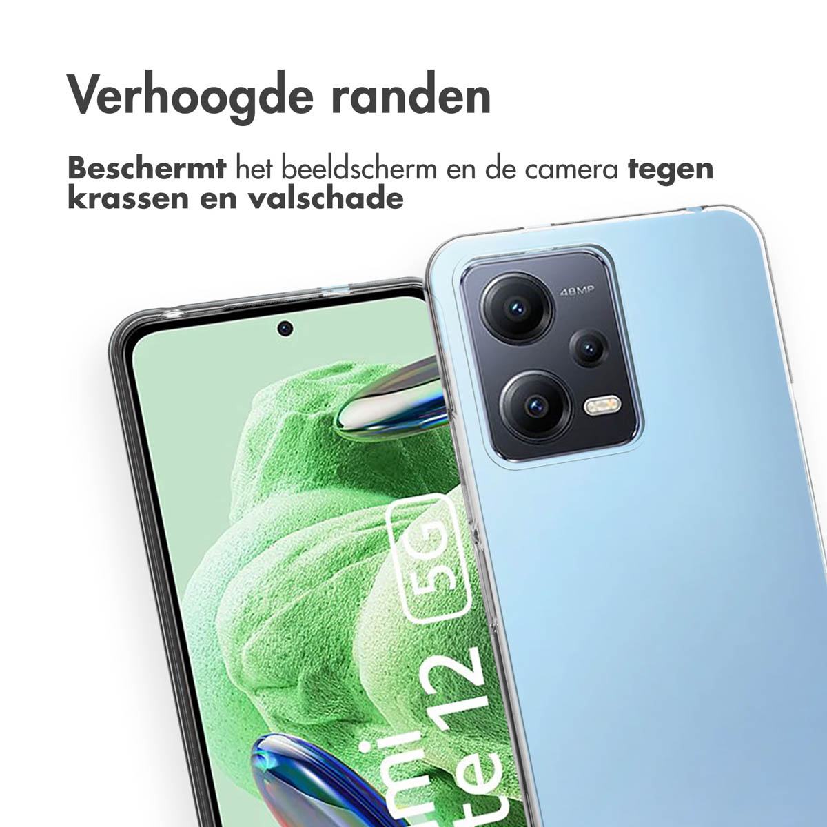 Accezz Clear Backcover Xiaomi Redmi Note 12 (4G) - Transparant - Afbeelding 9