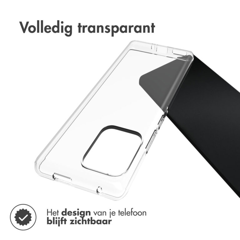 Accezz Clear Backcover Motorola Edge 40 Pro - Transparant - Afbeelding 4