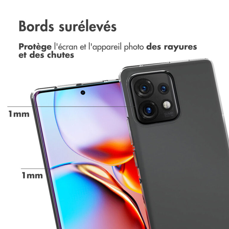 Accezz Clear Backcover Motorola Edge 40 Pro - Transparant - Afbeelding 6