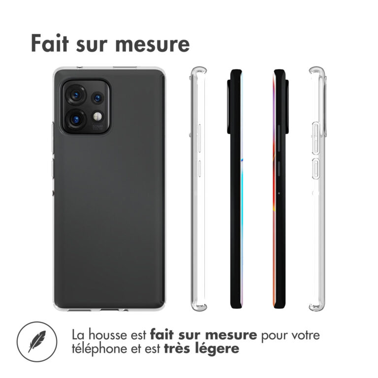 Accezz Clear Backcover Motorola Edge 40 Pro - Transparant - Afbeelding 7