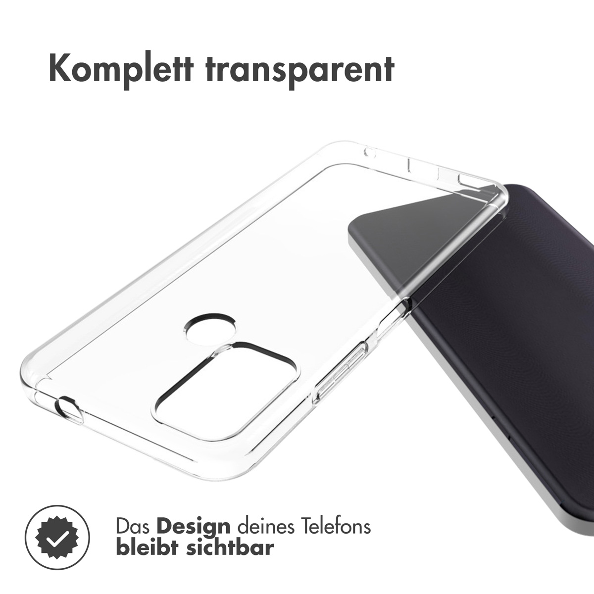 Accezz Clear Backcover Nokia C32 - Transparant - Afbeelding 4