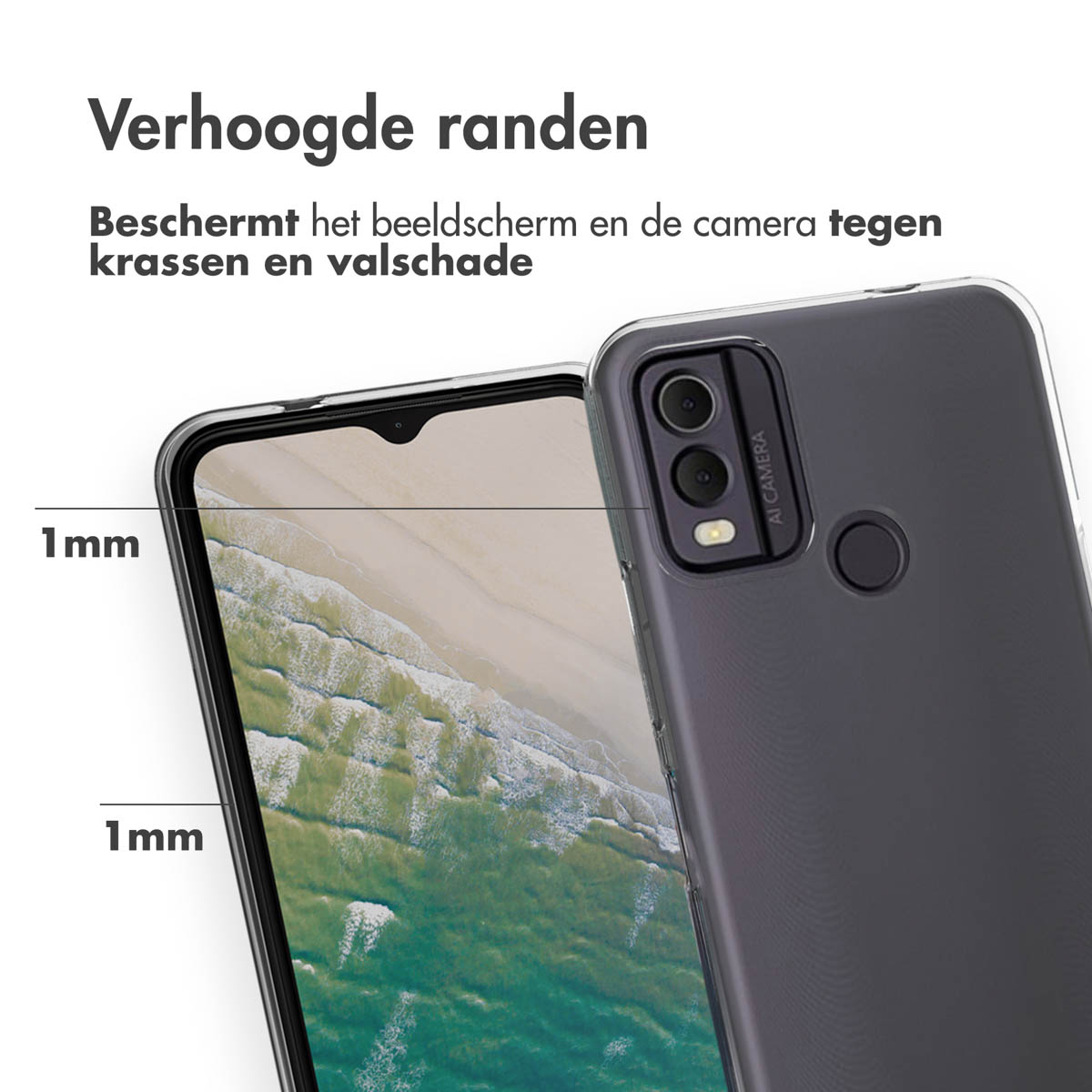 Accezz Clear Backcover Nokia C32 - Transparant - Afbeelding 9