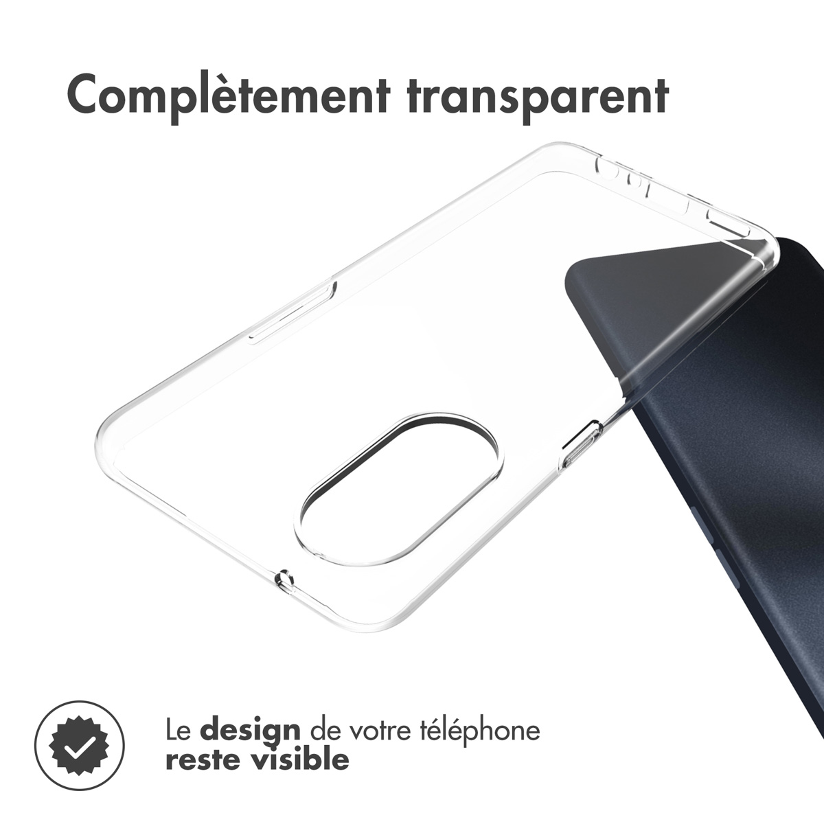 Accezz Clear Backcover Oppo Reno 8 T (4G) - Transparant - Afbeelding 5