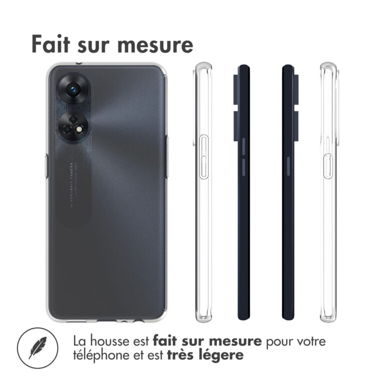 Accezz Clear Backcover Oppo Reno 8T (4G)  - Transparant - Afbeelding 6