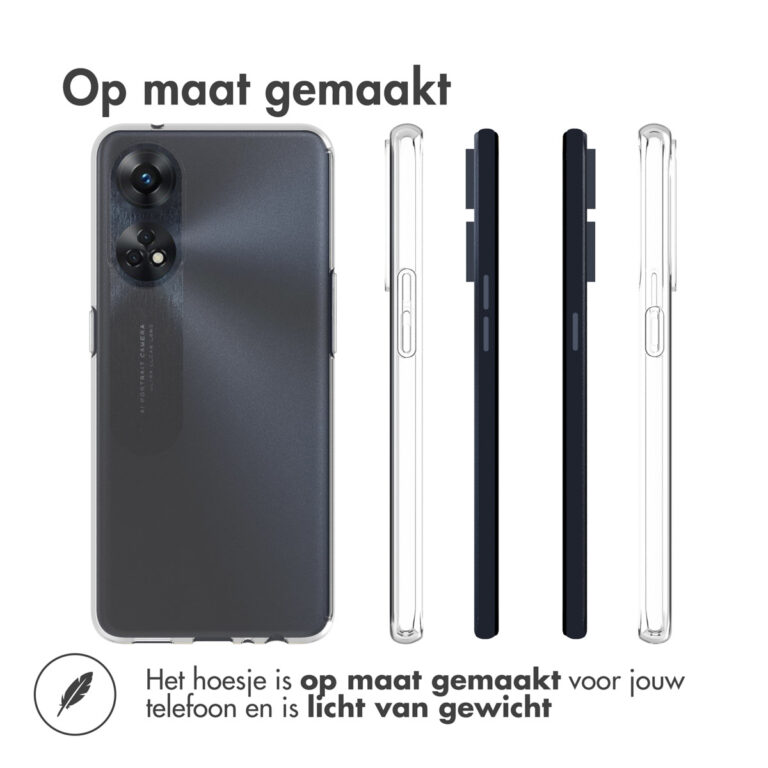 Accezz Clear Backcover Oppo Reno 8T (4G)  - Transparant - Afbeelding 2