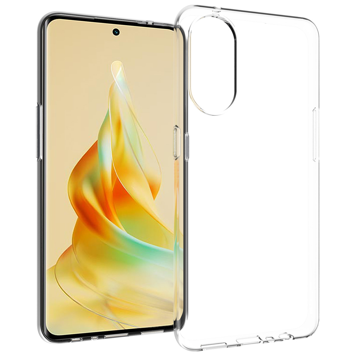 Accezz Clear Backcover Oppo Reno 8 T (4G) - Transparant - Afbeelding 2