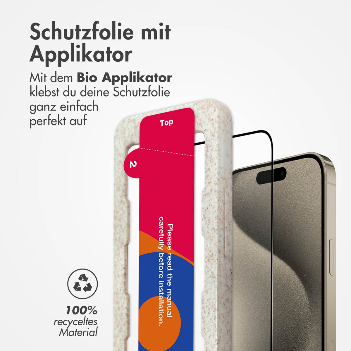 Accezz Gehard Glas Full Cover Screenprotector met applicator Apple iPhone 15 Pro - Afbeelding 9