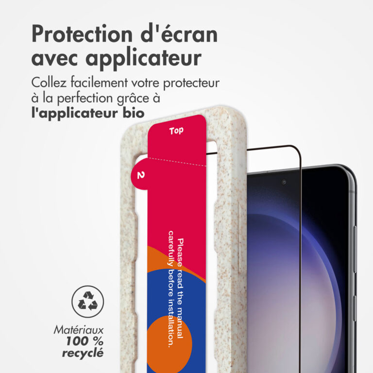Accezz Gehard Glas Full Cover Screenprotector met applicator Samsung Galaxy S22 / S23 - Transparant - Afbeelding 6