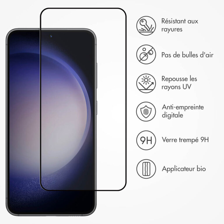 Accezz Gehard Glas Full Cover Screenprotector met applicator Samsung Galaxy S22 / S23 - Transparant - Afbeelding 5