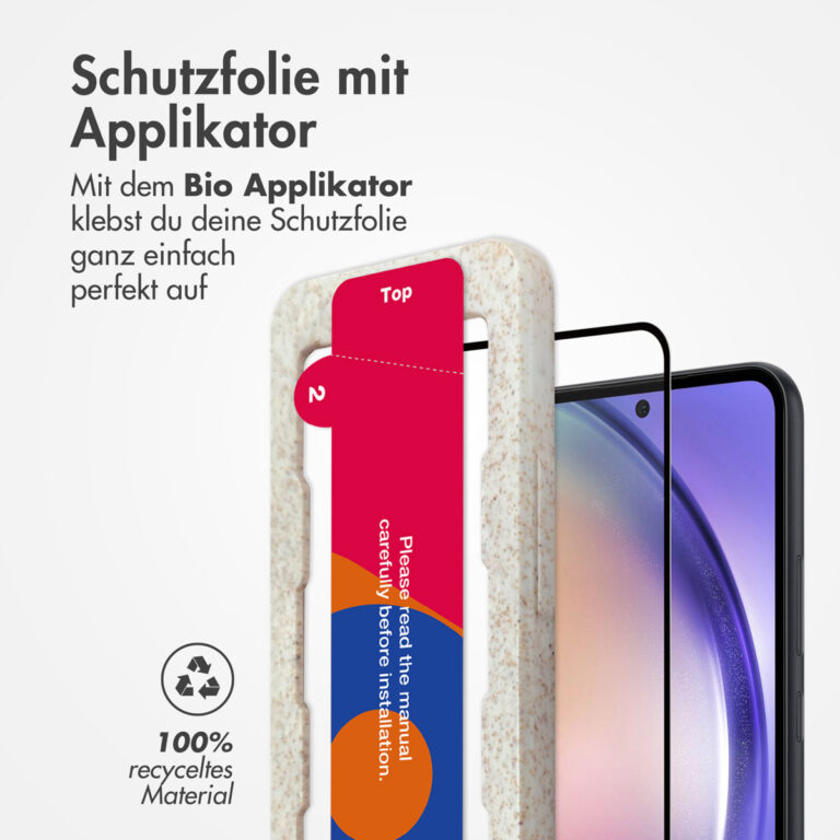 Accezz Gehard Glas Full Cover Screenprotector met applicator Samsung Galaxy A54 / S23 FE - Transparant - Afbeelding 8