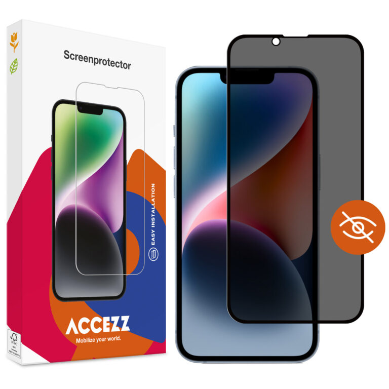 Accezz Gehard Glas Privacy Screenprotector Apple iPhone 13 / 13 Pro / 14 / 16e - Afbeelding 10