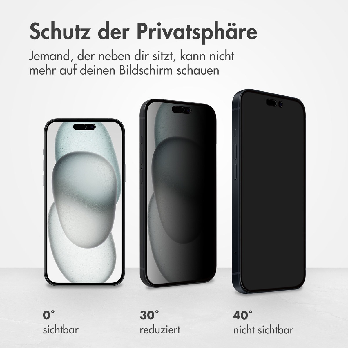 Accezz Gehard Glas Privacy Screenprotector Apple iPhone 14 Pro / 15 / 16 - Afbeelding 4