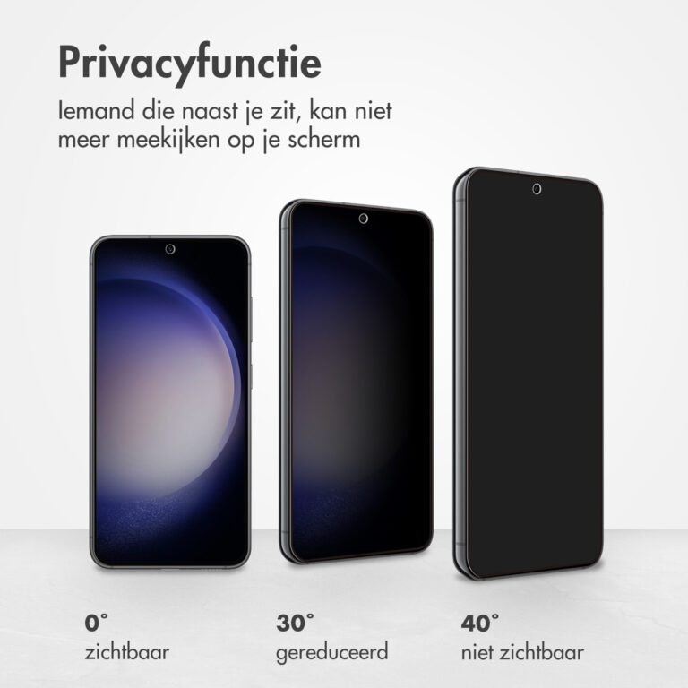 Accezz Gehard Glas Privacy Screenprotector Samsung Galaxy S22 / S23 - Afbeelding 8