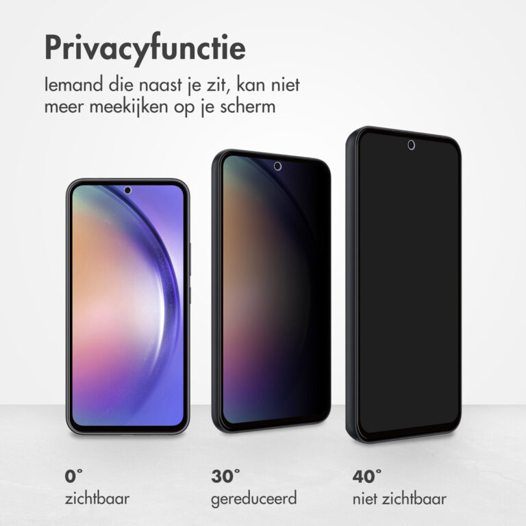 Accezz Gehard Glas Privacy Screenprotector Samsung Galaxy A54 (5G) / S23 FE - Afbeelding 9