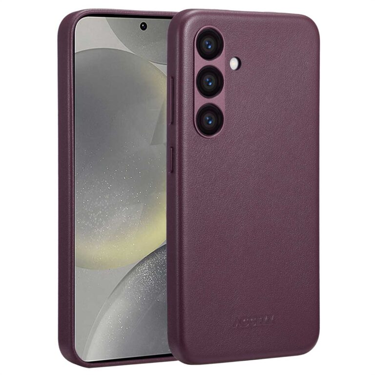 Accezz MagSafe Leather Backcover Samsung Galaxy S24 - Heath Purple - Afbeelding 10