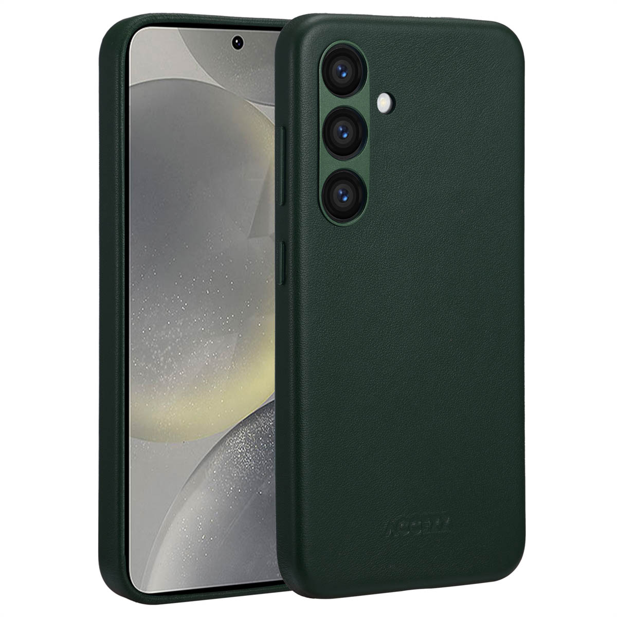 Accezz MagSafe Leather Backcover Samsung Galaxy S24 - Cedar Green - Afbeelding 3