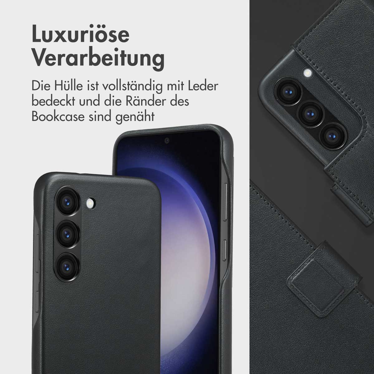 Accezz Leather Bookcase 2-in-1 met MagSafe Samsung Galaxy S23 - Onyx Black - Afbeelding 10