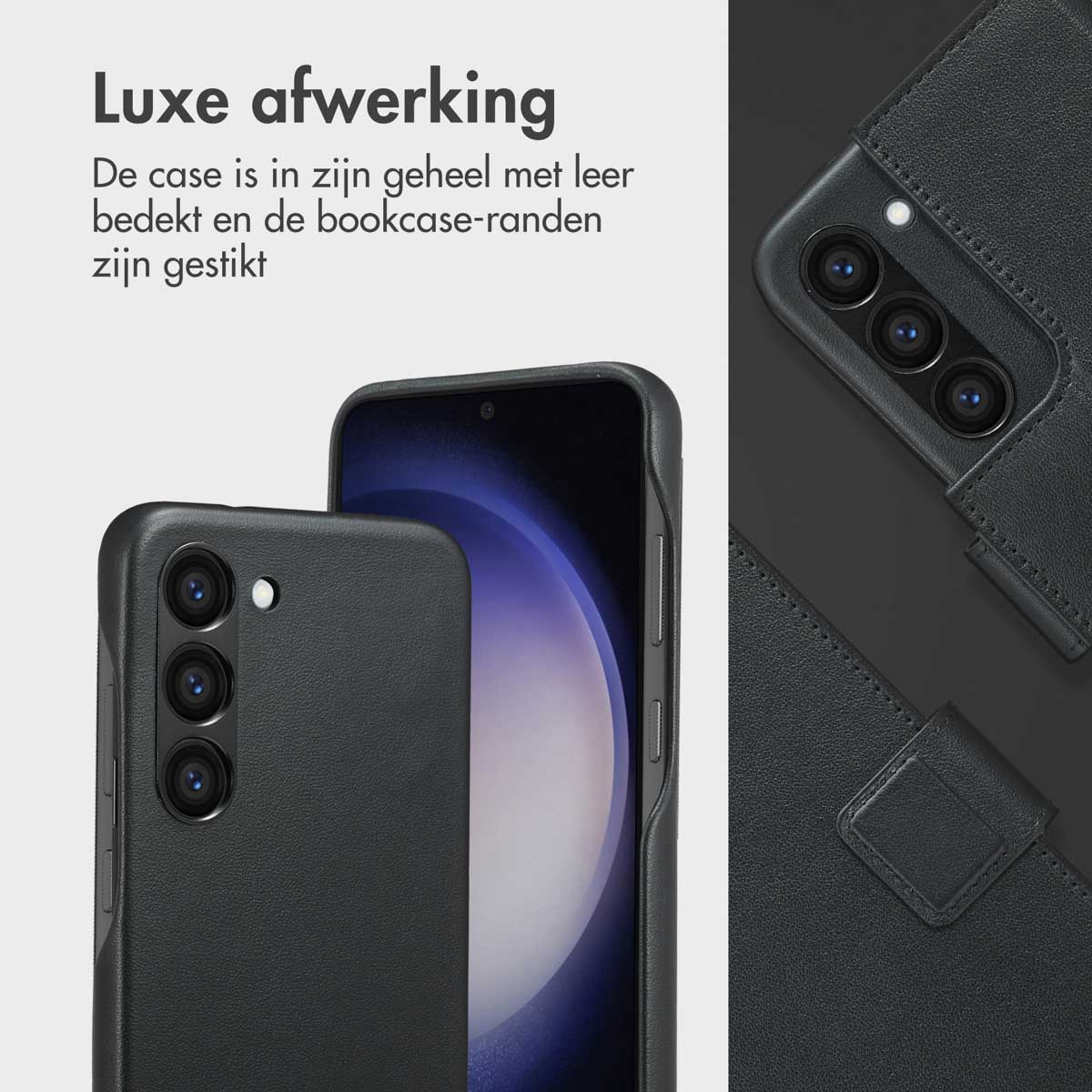 Accezz Leather Bookcase 2-in-1 met MagSafe Samsung Galaxy S23 - Onyx Black - Afbeelding 4