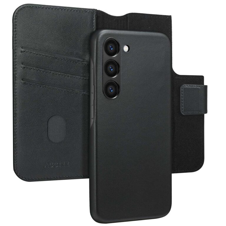 Accezz Leather Bookcase 2-in-1 met MagSafe Samsung Galaxy S23 - Onyx Black - Afbeelding 2