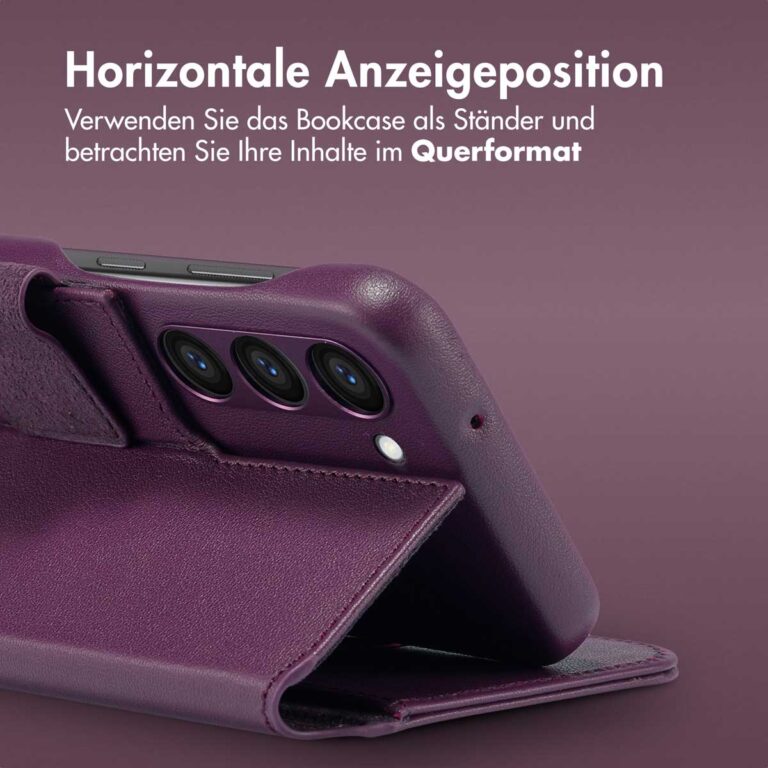 Accezz Leather Bookcase 2-in-1 met MagSafe Samsung Galaxy S23 - Heath Purple - Afbeelding 6
