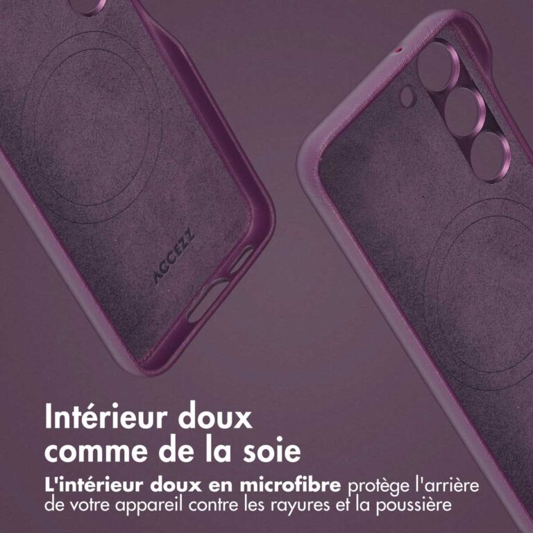 Accezz Leather Bookcase 2-in-1 met MagSafe Samsung Galaxy S23 - Heath Purple - Afbeelding 10
