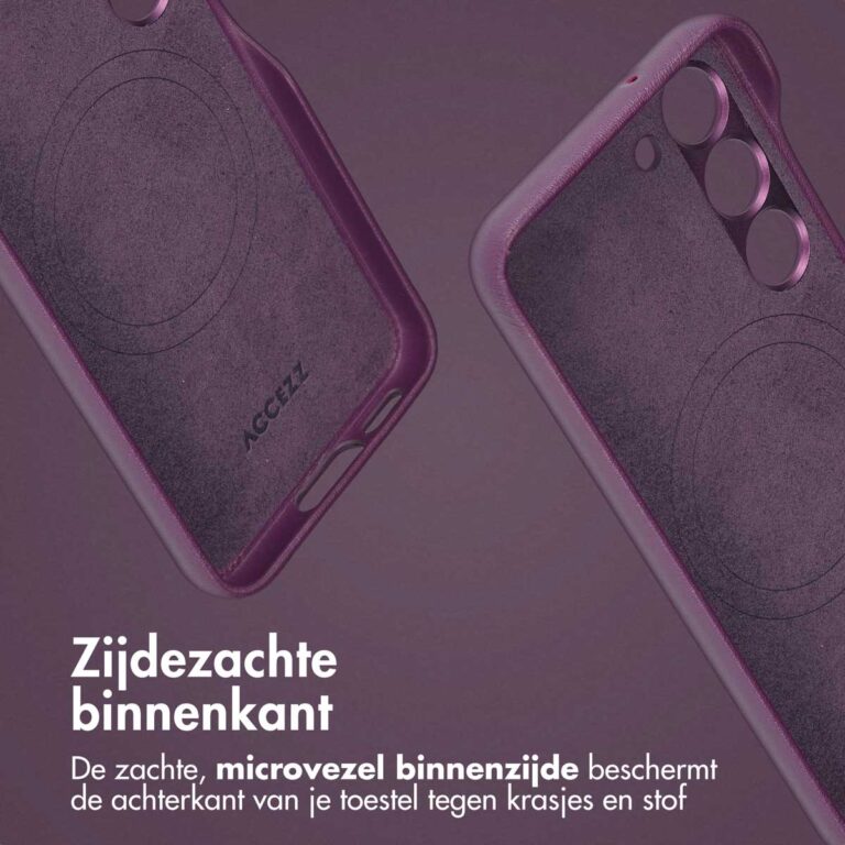 Accezz Leather Bookcase 2-in-1 met MagSafe Samsung Galaxy S23 - Heath Purple - Afbeelding 8