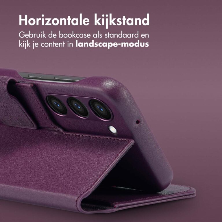 Accezz Leather Bookcase 2-in-1 met MagSafe Samsung Galaxy S23 - Heath Purple - Afbeelding 4