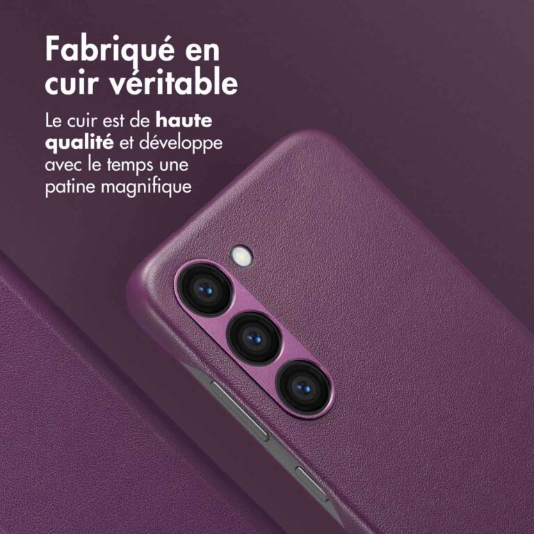 Accezz Leather Bookcase 2-in-1 met MagSafe Samsung Galaxy S23 - Heath Purple - Afbeelding 2
