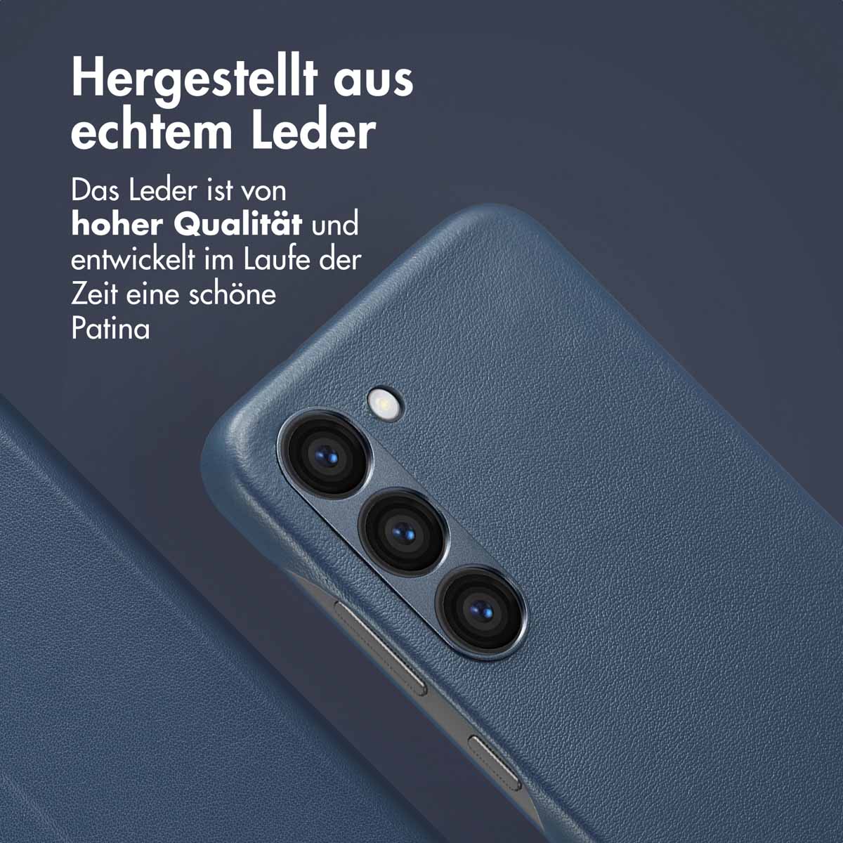 Accezz Leather Bookcase 2-in-1 met MagSafe Samsung Galaxy S23 - Nightfall Blue - Afbeelding 4