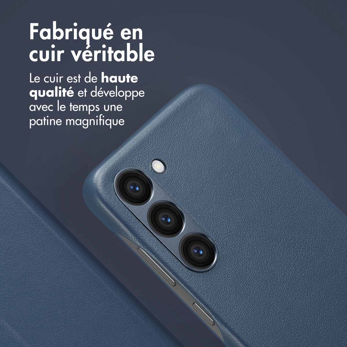 Accezz Leather Bookcase 2-in-1 met MagSafe Samsung Galaxy S23 - Nightfall Blue - Afbeelding 5