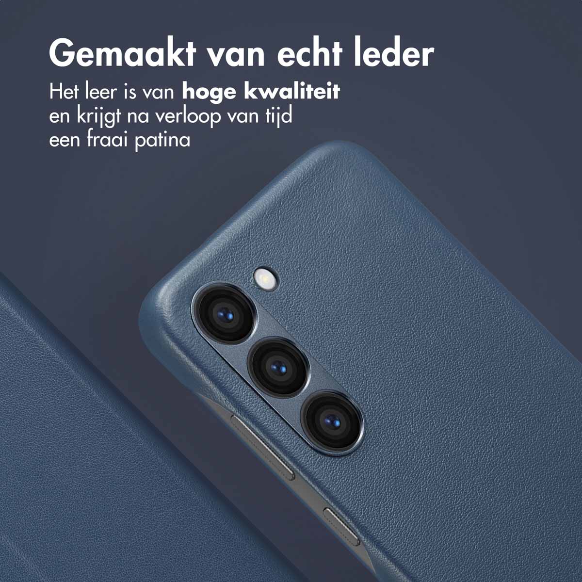 Accezz Leather Bookcase 2-in-1 met MagSafe Samsung Galaxy S23 - Nightfall Blue - Afbeelding 6