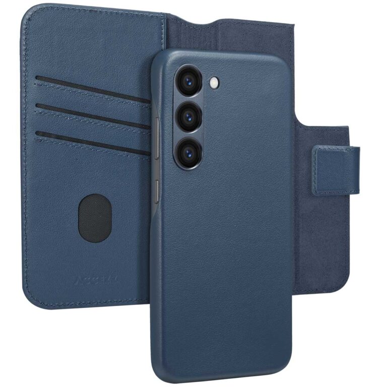 Accezz Leather Bookcase 2-in-1 met MagSafe Samsung Galaxy S23 - Nightfall Blue - Afbeelding 2