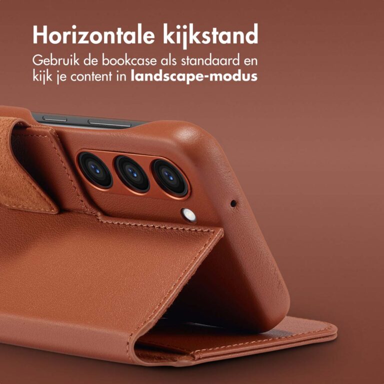 Accezz Leather Bookcase 2-in-1 met MagSafe Samsung Galaxy S23 - Sienna Brown - Afbeelding 10