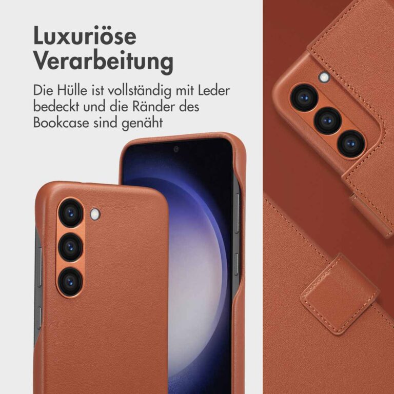 Accezz Leather Bookcase 2-in-1 met MagSafe Samsung Galaxy S23 - Sienna Brown - Afbeelding 9