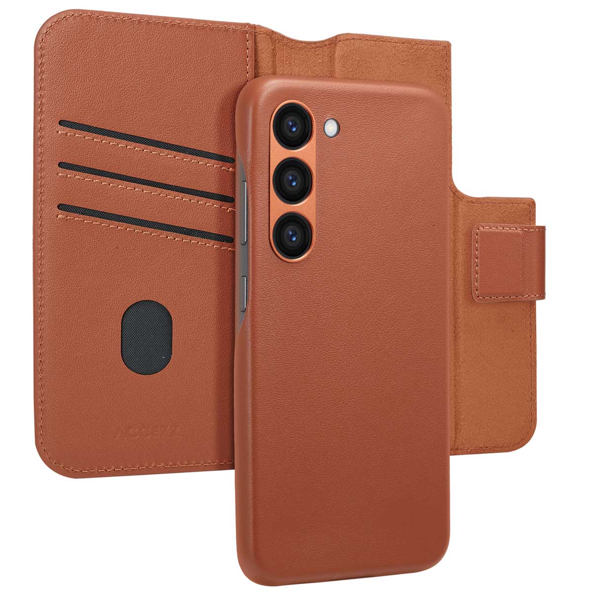 Accezz Leather Bookcase 2-in-1 met MagSafe Samsung Galaxy S23 – Sienna Brown