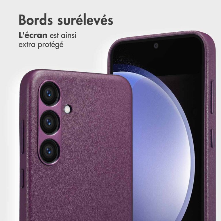 Accezz Leather Bookcase 2-in-1 met MagSafe Samsung Galaxy S23 FE - Heath Purple - Afbeelding 9