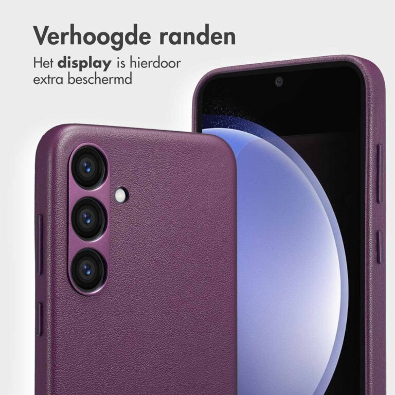 Accezz Leather Bookcase 2-in-1 met MagSafe Samsung Galaxy S23 FE - Heath Purple - Afbeelding 7