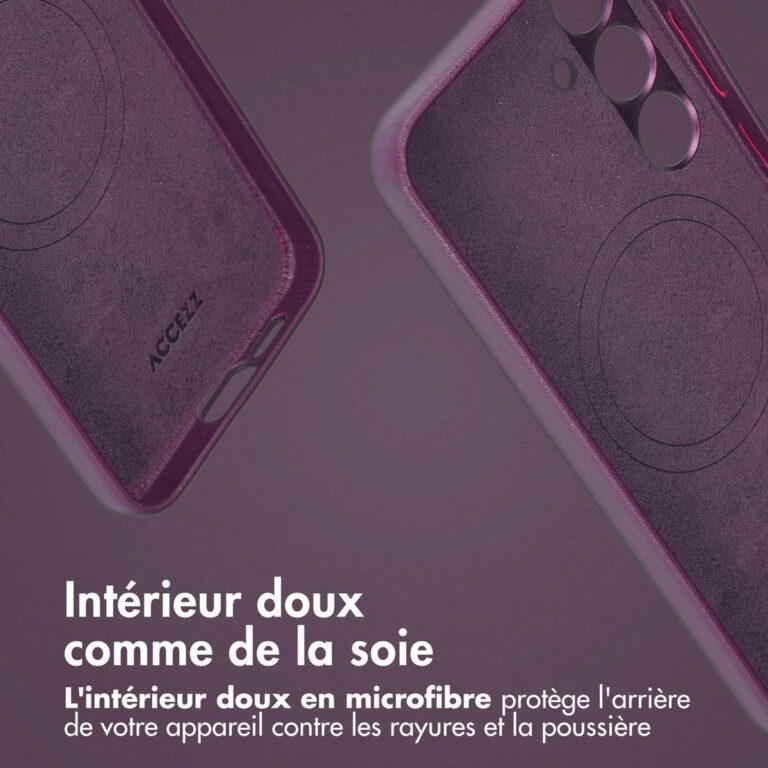 Accezz Leather Bookcase 2-in-1 met MagSafe Samsung Galaxy S23 FE - Heath Purple - Afbeelding 10