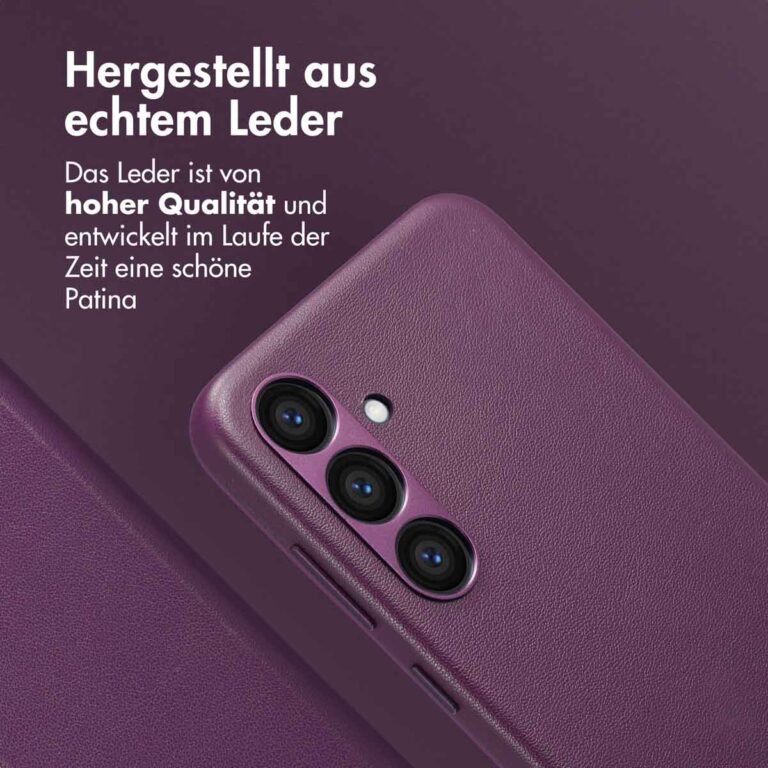 Accezz Leather Bookcase 2-in-1 met MagSafe Samsung Galaxy S23 FE - Heath Purple - Afbeelding 3