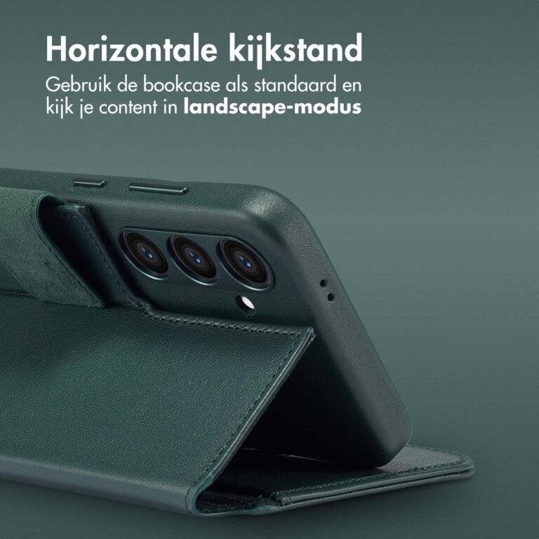 Accezz Leather Bookcase 2-in-1 met MagSafe Samsung Galaxy S23 FE - Cedar Green - Afbeelding 10