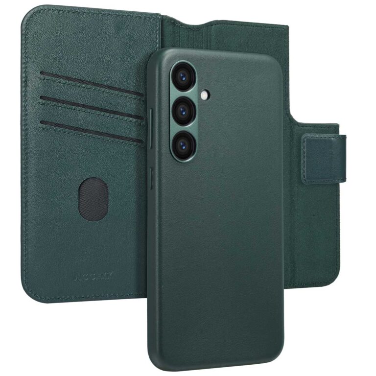 Accezz Leather Bookcase 2-in-1 met MagSafe Samsung Galaxy S23 FE - Cedar Green - Afbeelding 2